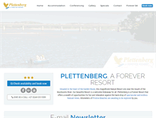 Tablet Screenshot of foreverplettenberg.co.za